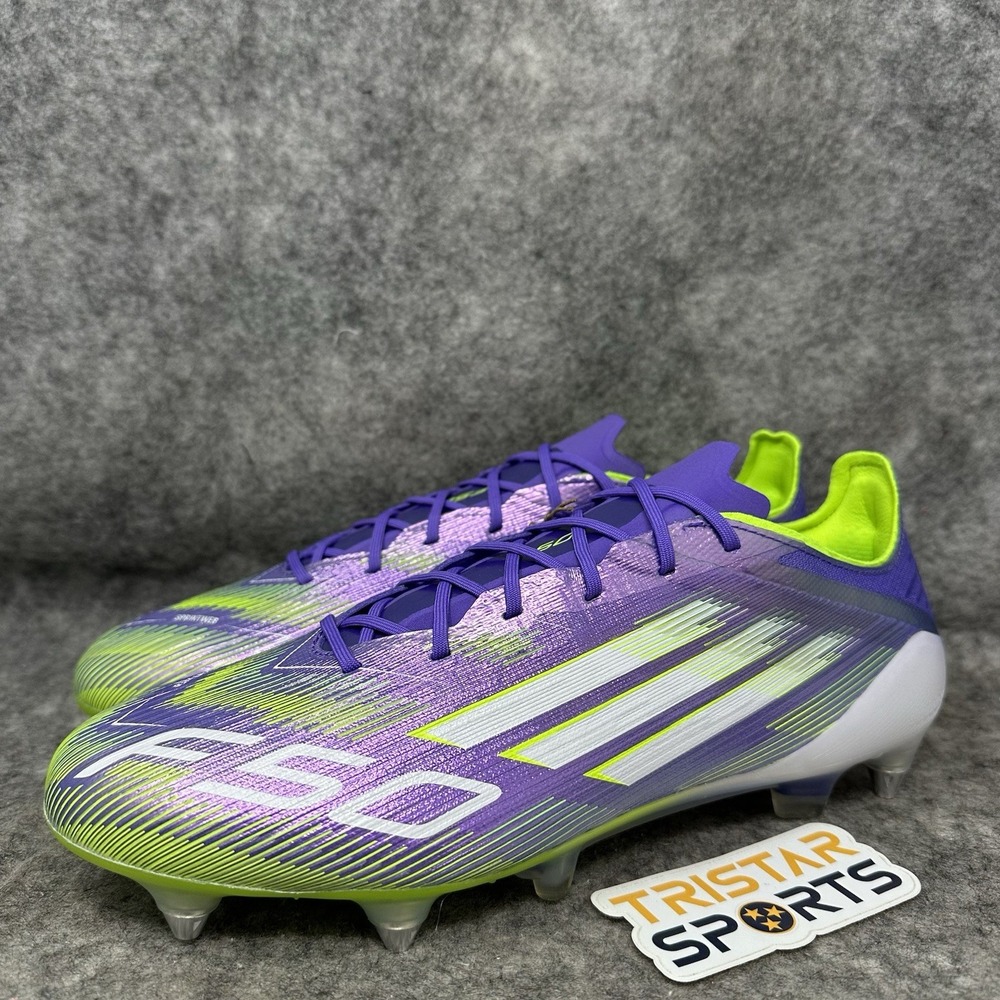 Adidas Adizero F50 Elite SG Soccer Cleats Mens Size 8.5 Purple Radiant Blaze